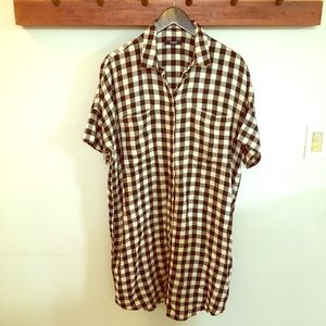 Madewell Courier Buffalo Check Shirtdress